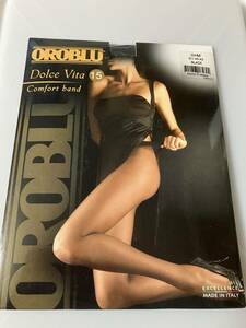 【送料無料】OROBLU dolce vita 15 comfort band 15デニール オロブル パンスト パンティストッキング M eu 40-42 black 黒 panty stocking
