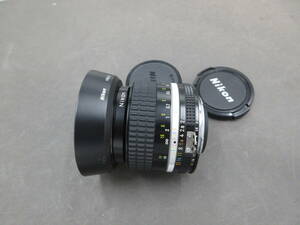 極美品　大口径　ニコン Ai-S NIKKOR 35mm F2　フード付きレンズ