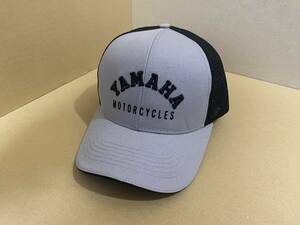 YAMAHA MOTERCYCLES　ヤマハ　帽子　キャップ　グレー×ブラック　メッシュキャップ　未使用品　ヤマハ正規品