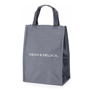 DEAN&DELUCA クーラーバッグ グレーM 新品 保冷バッグ ファスナー付き コンパクト お弁当 ランチバッグ 未使用品