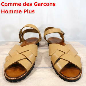 【良品】コムデギャルソンオムプリュス　レザークロスベルトサンダル　COMME des GARCONS Homme Plus　サイズ２７cm　ベージュ
