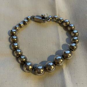 Mexico製 Vintage Ball Chain Bracelet 925 ヴィンテージ ビンテージ ボールチェーン ブレスレット シルバー ジュエリー リング ネックレス