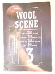 薄178★250g以内350円★WOOL SCENE1986ラグビー カールトンVSノースメルボルン ゴルフ・テニス・スキー・ボート★オーストラリア36cm×26cm