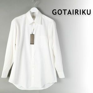 977 新品 少訳 gotairiku 五大陸 形態安定 レギュラーカラー ドレスシャツ メンズ ビジネス 長袖 シャツ オンワード 43 XL