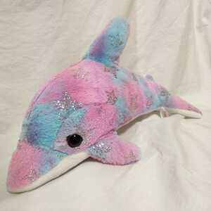 ドルフィン　イルカ　魚　トゥイクルスター　星柄ラメ　ピンク系　36cm　221011