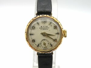 1円◆稼働◆ ETTA 18K シルバー 手巻き レディース 腕時計 K79104