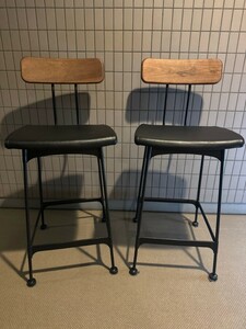 美品　2脚在庫　　GART ガルトHalb High Chair / ハルブハイチェアー　ダイニングチェア　送料1800円 東京池袋　椅子