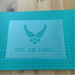 No.23 ステンシルシート USAF U.S.A.F アメリカン 看板 男前 インテリア DIY ARMY ステンシルプレート