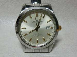 【№5138-O6005H】中古品：LEGRA VALENCIA レグラバレンシア メンズ腕時計 3針 稼働品　比較的きれいな商品です