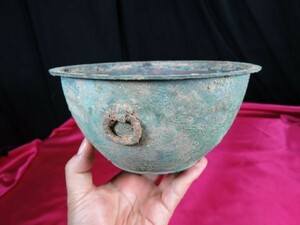 B　遊環青銅器　漢時代　遺跡発掘品　金工　中国　
