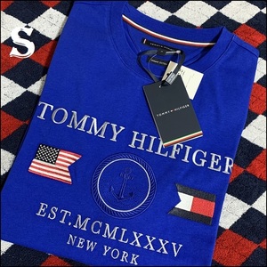 フラッグロゴと星条旗 一番人気　ブルーS　TOMMY HILFIGER