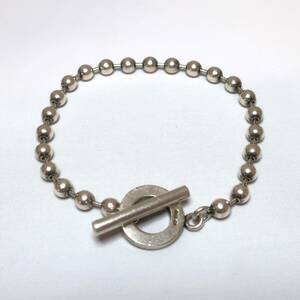 【洗浄済】【中古】GUCCI グッチ ボールチェーン SV925 ブレスレット バングル シルバー SILVER アクセサリー 925 総重量15.30g