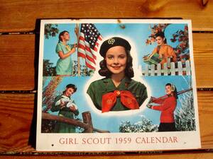 お宝★稀少資料【Girl Scouts of the U.S.A.】米国ガールスカウト★GIRL SCOUT 1959 CALENDAR★入手困難♪