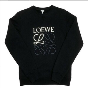 １円～ 新品　LOEWE ロエベ スウェット トレーナー 【大人気デザイン】ブラック　メンズ　Lサイズ