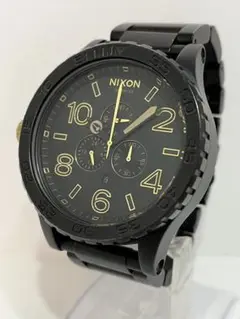NIXON ニクソン 51-30 クロノグラフ メンズ腕時計 ブラック ゴールド