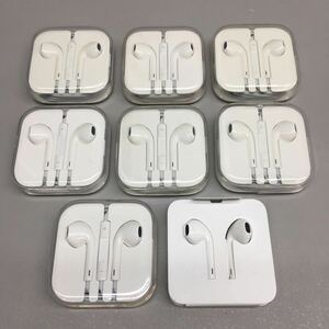 SU■未使用■ Apple アップル iPhone 付属 イヤホン まとめて 8点 セット 純正 有線イヤホン イヤホンジャック Lightning Connector 