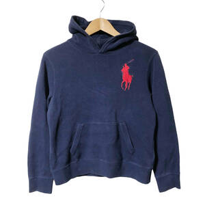 Polo by Ralph Lauren ポロバイラルフローレン キッズ スウェット パーカー ビッグポニー M(10-12) ネイビー プルオーバー A18