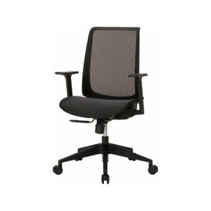 新品オフィスチェア SPN-53A-BK（ブラック）事務椅子　メッシュ素材 【本州送料無料】