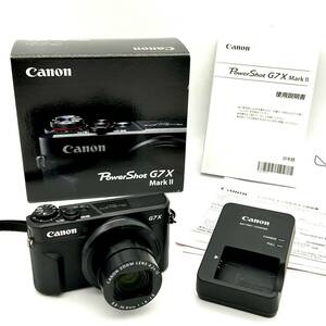 HY1528■【シャッター・フラッシュOK】Canon キャノン PowerShot パワーショット G7X Mark Ⅱ 2 CAMERA カメラ デジタルカメラ 付属品あり