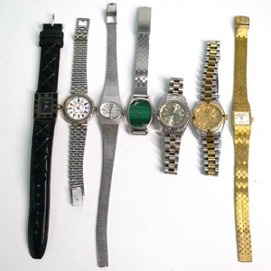 【ジャンク】ブランド 腕時計7点まとめて MILUS/ CORUM/Roven Dino/HARI CORINNE/COCCO/TECHNOS/JUVENIA T0510