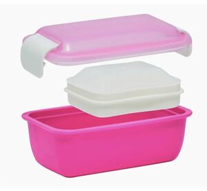 小森樹脂(Komorijushi) 弁当箱 クチーナ セパレートランチボックス ピンク 670ml 洗いやすいR形状型 日本製