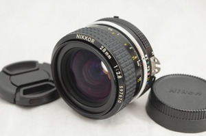 ★美品★NIKON ニコン Ai NIKKOR 28mm F2.8 広角 単焦点レンズ/#2962