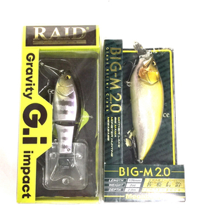 1円 Megabass メガバス BIG-M2.0/RAID JAPAN G.I GRAVITY IMPACT 釣具 フィッシング ルアー まとめ セット 415531