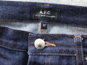 APC [PETIT NEW STANDARD] W32 アーペーセー メンズ ジーンズ セルビッチ デニムパンツ 赤耳 インディゴ