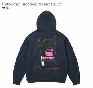 Navy Mサイズ Supreme Catwoman Hooded Sweatshirt シュプリーム キャットウーマン フーデッド スウェットシャツ