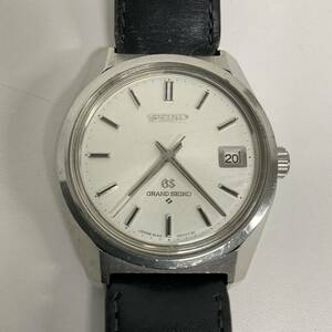 営KZ344-60◆ SEIKO／セイコー グランドセイコー デイト 6145-8000 自動巻き デイト シルバー 腕時計 