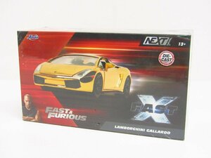 未開封品 Jada Toys ワイルドスピードX 1/24 ダイキャストカー ゴールド ランボルギーニ ガヤルド ミニカー ☆TY14247