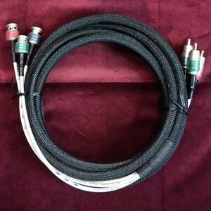 【コンポーネントケーブル】MITSUBISHI(三菱) HIGH RESOLUTION CABLE BW58-No.911915使用 約3.5ｍ自作【中古動作品】検)LVP2001