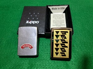 超激レア★Zippo★heddon 1958年★カスタム品？★2個セット★新品2021年★マッチングインナー★検/オールドヘドンザラ、マグト、ABU