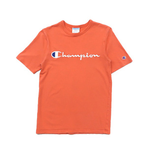 古着 チャンピオン Champion プリントTシャツ 刺繍 サーモンピンク サイズ表記：S　gd79243