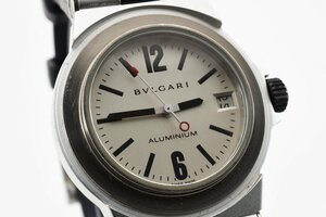 ブルガリ アルミニウム デイト AL32TA クォーツ レディース 腕時計