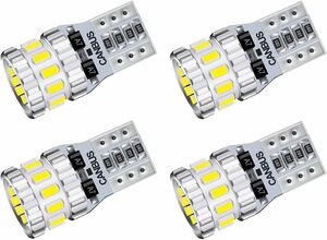 T10 4個 T10 LED 爆光 ホワイト 4個 キャンセラー内蔵 LED T10 車検対応 3014LEDチップ18連 12V