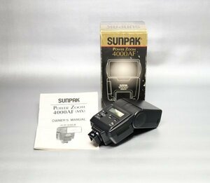 中古*動作確認済み【SUNPAK】Power Zoom 4000AF*エレクトリック・フラッシュ*LCDパネル