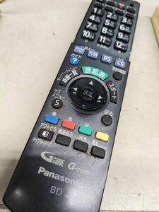 【FKB-36-54】 Panasonic パナソニック BD テレビリモコン n2qayb000472　上フタなし・動確済