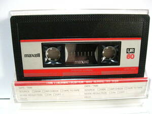 使用済み　中古　　カセットテープ　 日立Maxell　UR　 Type1　ノーマル　60分　1本　爪あり　No254