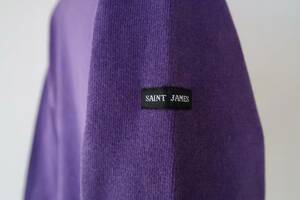 SAINT JAMES ウェッソン ソリッドパープル バスクシャツ サイズ表記0 XXS フランス製/セントジェームス無地紫