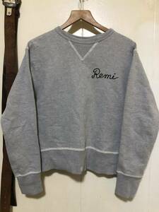 REMINISCENCE 両V スウェット 裏起毛 グレー トレーナー ビンテージレプリカ　レミニッセンス　SWEAT