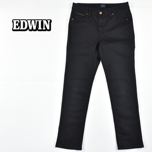 EDWIN エドウイン インターナショナルベーシック ★ 日本製 ME424 ストレート パンツ 黒 メンズ 34
