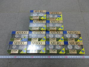 M【5-14】●9 電気店在庫品 TDK カセットテープ ノーマル 29本まとめて AR46・50・54・60・80・100 未使用長期保管品