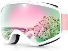 ✨【新品未使用】スノーゴーグル スノーボード 紫外線防止 メガネ対応