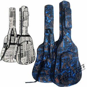 ギターケース ギグバッグ アコギケース セミハードケース アコースティックギターケース41インチ クッション付き 2WAY リュッ