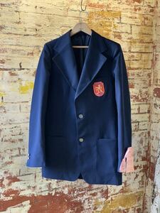 FRENCH MILITARY SCHOOL BLAZER DEAD STOCK NOS フレンチミリタリー スクールブレザー 紺ブレ 金ボタン デッドストック 未使用品 トラッド