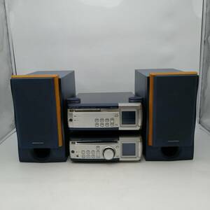 y2696 ケンウッド KENWOOD MD カセット CD プレーヤー スピーカー コンポセット DM-VH7 RD-VH7P LS-VH7 中古品 現状品 通電確認済 MDコンポ