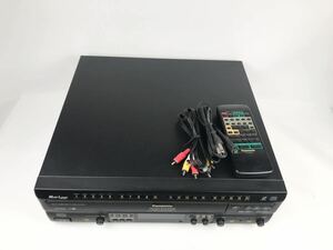 Panasonic パナソニック LX-K750 CD/LDプレーヤー レーザーディスクプレーヤー カラオケ対応 リモコン付き