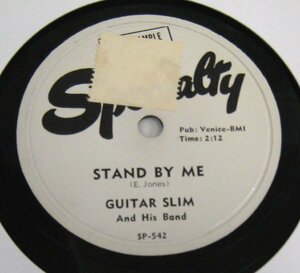 ** BLUES PROMO 78rpm ** Guitar Slim And His Band Stand By Me / Our Only Child[ US