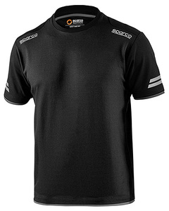 SPARCO（スパルコ） Tシャツ TECH-T-SHIRT ブラックxグレー XLサイズ